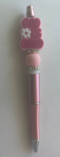 Pink Beaded Pen